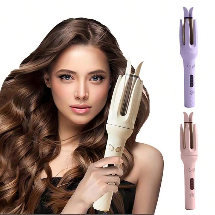 CurlEase 28mm Automatic Hair Curler Negative Ions Rotating Ceramic Wand