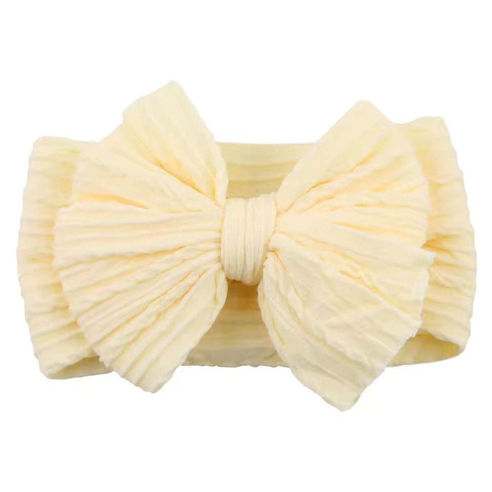 SnuggleSoft Baby Bow Headband  Stretchy Nylon Hair Accessory For Newborns And Toddlers 8