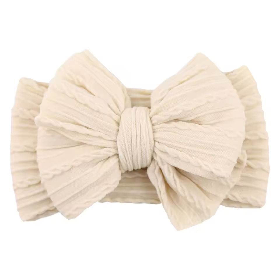 SnuggleSoft Baby Bow Headband  Stretchy Nylon Hair Accessory For Newborns And Toddlers 10