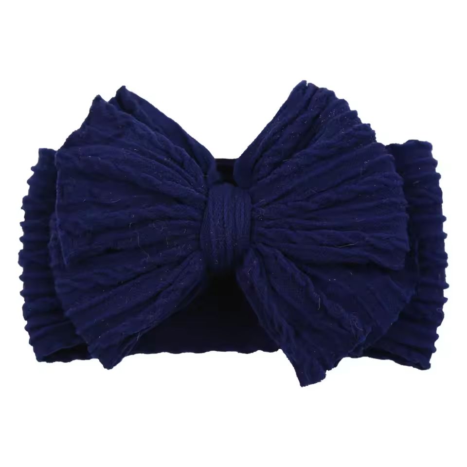 SnuggleSoft Baby Bow Headband  Stretchy Nylon Hair Accessory For Newborns And Toddlers 13