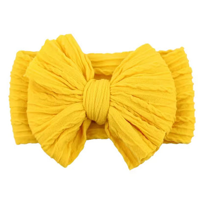 SnuggleSoft Baby Bow Headband  Stretchy Nylon Hair Accessory For Newborns And Toddlers 6