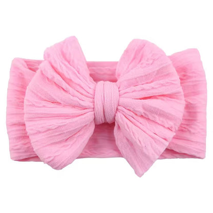 SnuggleSoft Baby Bow Headband  Stretchy Nylon Hair Accessory For Newborns And Toddlers 15