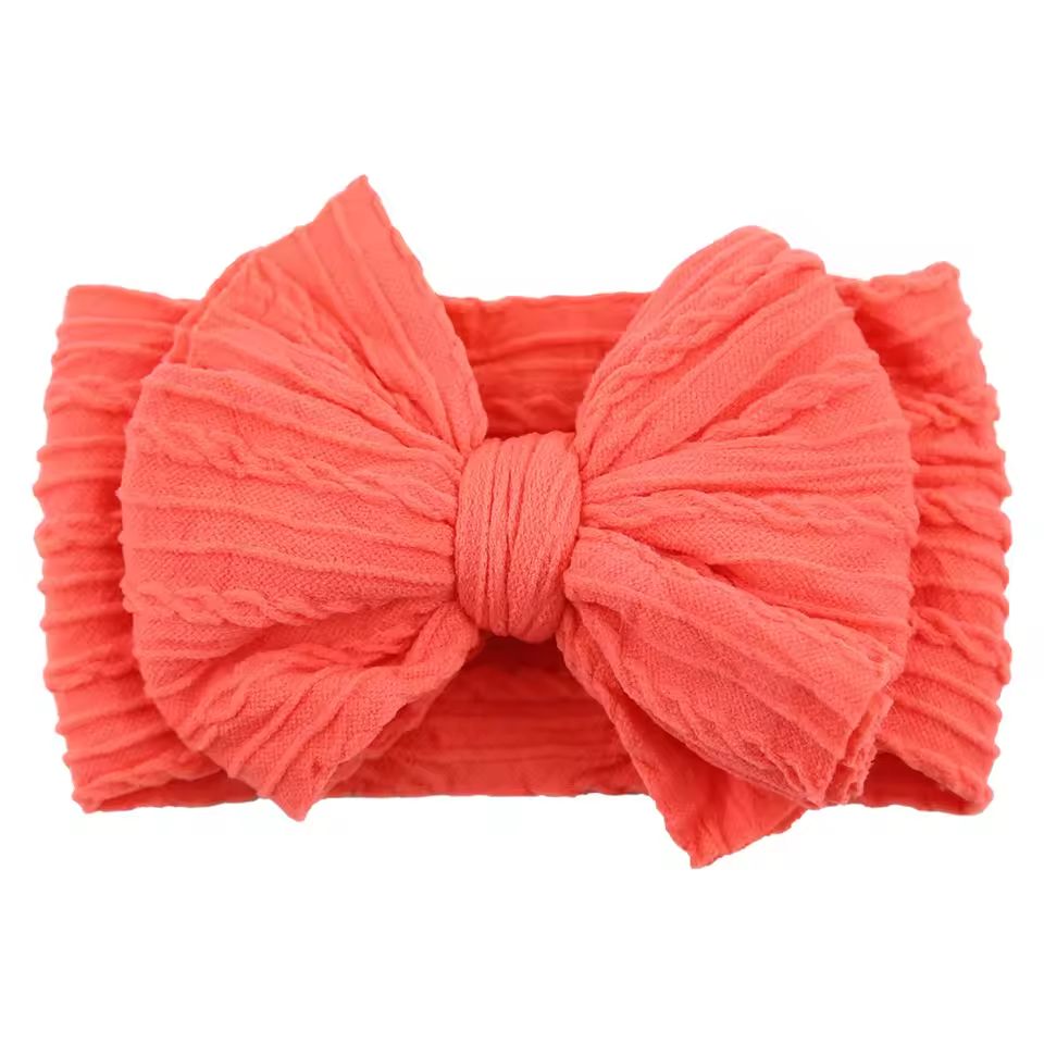 SnuggleSoft Baby Bow Headband  Stretchy Nylon Hair Accessory For Newborns And Toddlers 17