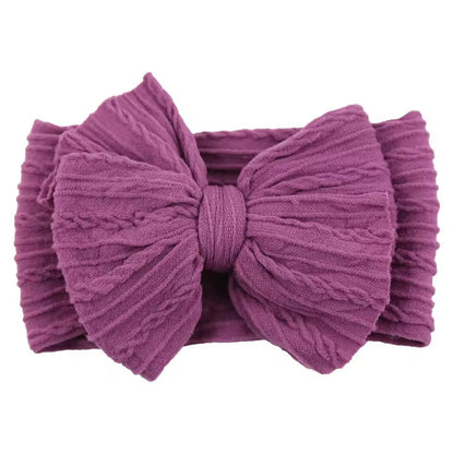 SnuggleSoft Baby Bow Headband  Stretchy Nylon Hair Accessory For Newborns And Toddlers 19