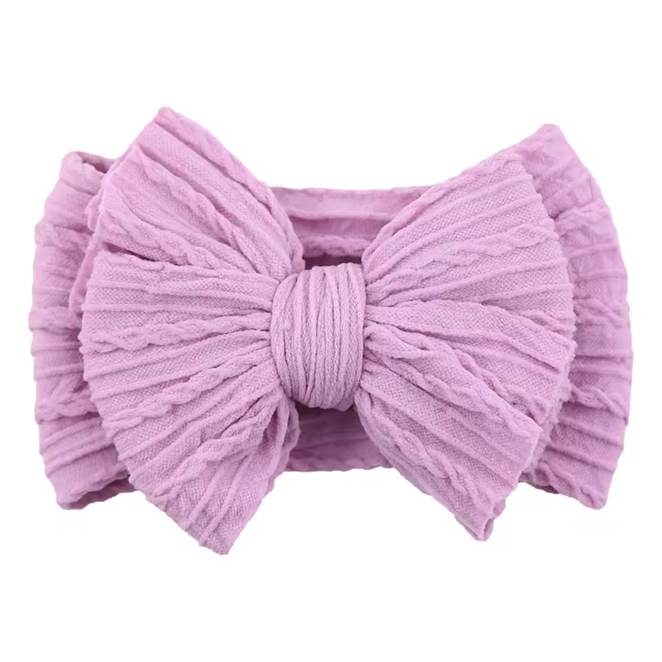 SnuggleSoft Baby Bow Headband  Stretchy Nylon Hair Accessory For Newborns And Toddlers 21