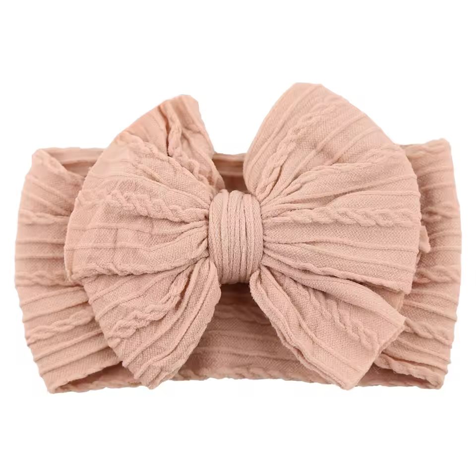 SnuggleSoft Baby Bow Headband  Stretchy Nylon Hair Accessory For Newborns And Toddlers 23