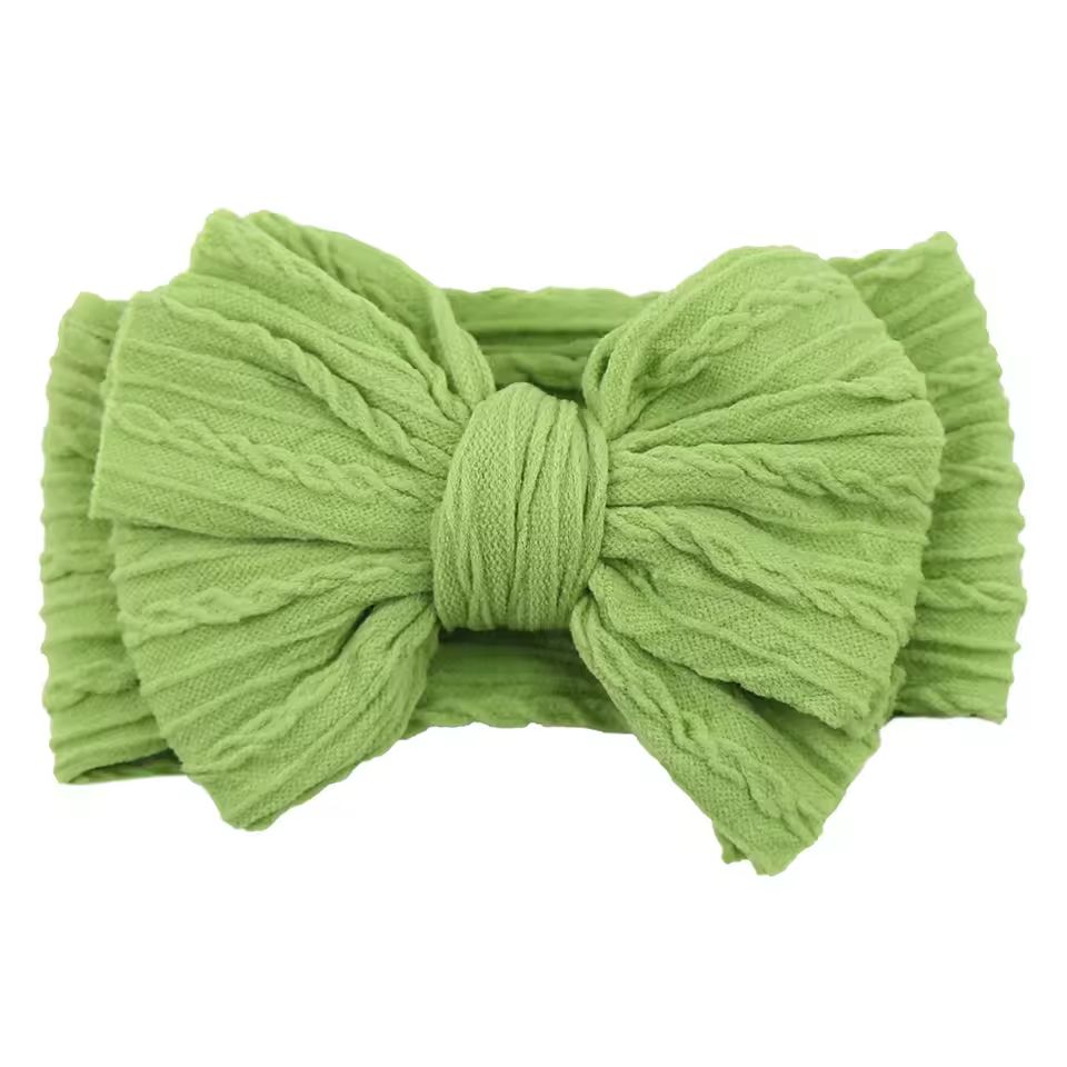 SnuggleSoft Baby Bow Headband  Stretchy Nylon Hair Accessory For Newborns And Toddlers 24