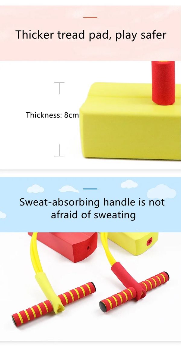 BouncyFun Foam Pogo Jumper  Active Outdoor Toy For Kids Ages 3 And Up 8