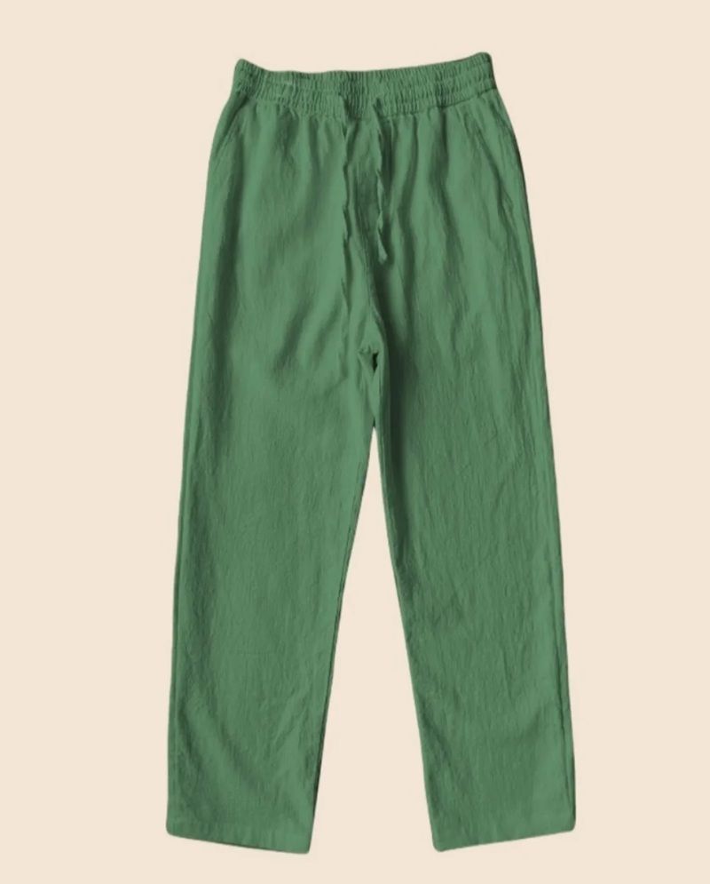BreezeFlex Mens Linen Pants  Lightweight Cotton Hemp Trousers For Summer Comfort 5