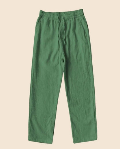 BreezeFlex Mens Linen Pants  Lightweight Cotton Hemp Trousers For Summer Comfort 5