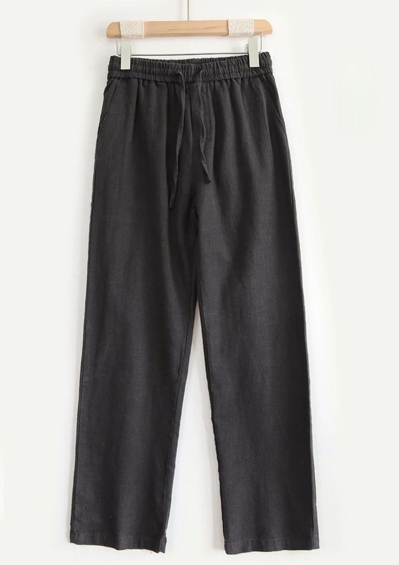 BreezeFlex Mens Linen Pants  Lightweight Cotton Hemp Trousers For Summer Comfort 4