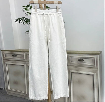 BreezeFlex Mens Linen Pants  Lightweight Cotton Hemp Trousers For Summer Comfort 2