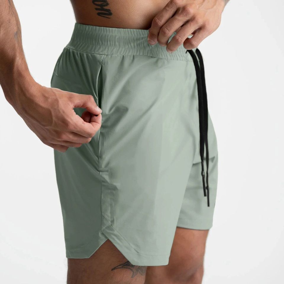StrideFlex Mens Quick Dry Running Shorts Lightweight Fitness Shorts for Summer Training