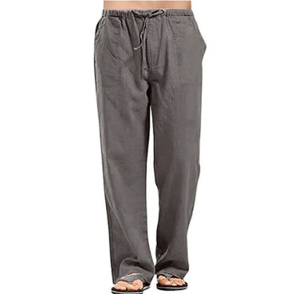 AirWeave Mens Cotton Linen Pants Summer Lightweight Breathable Trousers 3