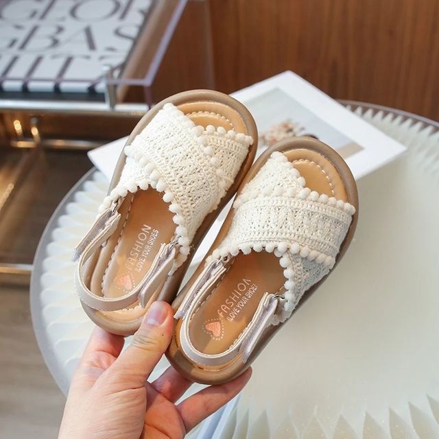 SunBloom Girls Summer Sandals  Soft Sole Ethnic Style Princess Shoes For Kids 2