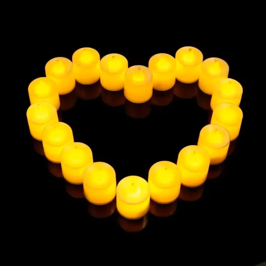 Battery Powered LED Tealight Candles For Wedding And Holiday Decoration 2