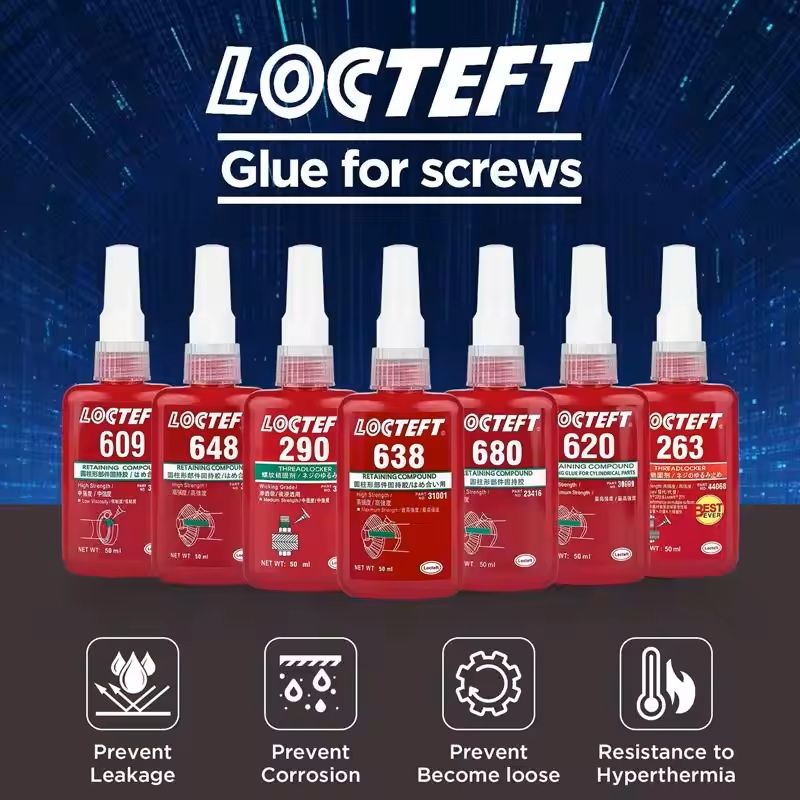Threadlocker Adhesive Glue for Screws and Bolts Anti Loosening and Corrosion Resistant
