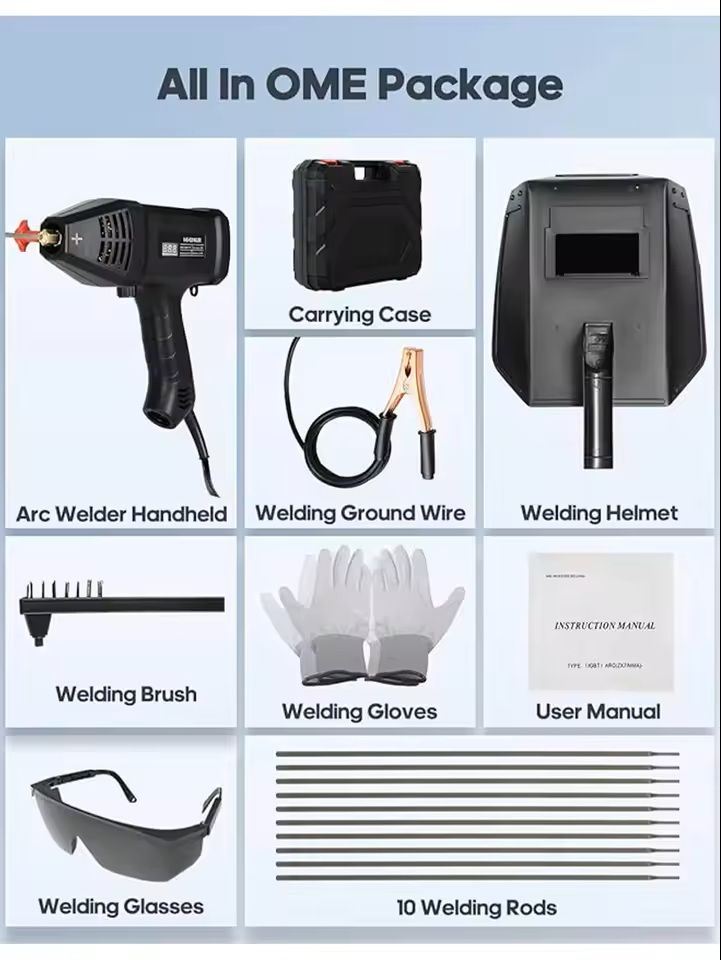 Portable ARC Welder Machine With Digital Display And Welding Tool Kit 1