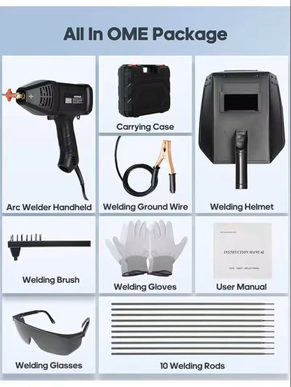 Portable ARC Welder Machine With Digital Display And Welding Tool Kit 1