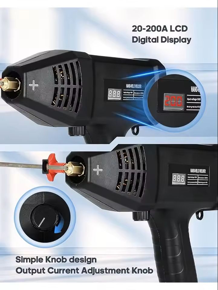 Portable ARC Welder Machine With Digital Display And Welding Tool Kit 2