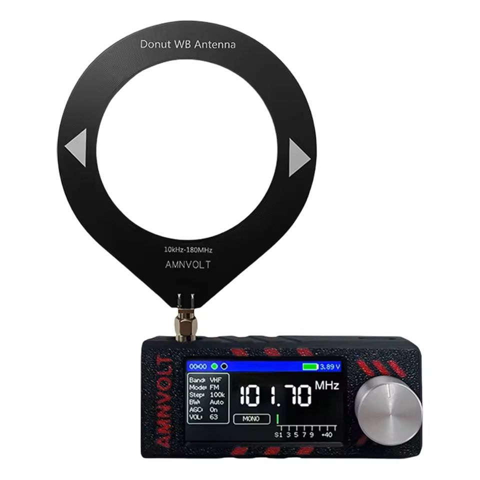 Mini All Band Radio Receiver With IPS Screen And Antenna For HF SW MW VHF 2