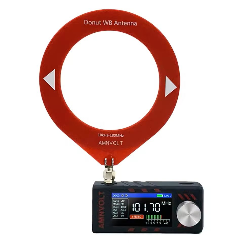 Mini All Band Radio Receiver With IPS Screen And Antenna For HF SW MW VHF 7
