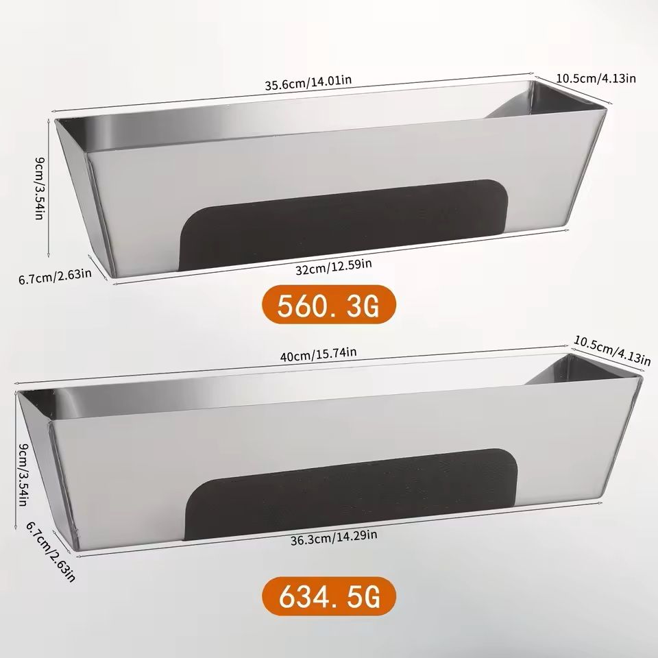 Stainless Steel Drywall Mud Pan With Non Slip Grip For Taping And Spreading 3