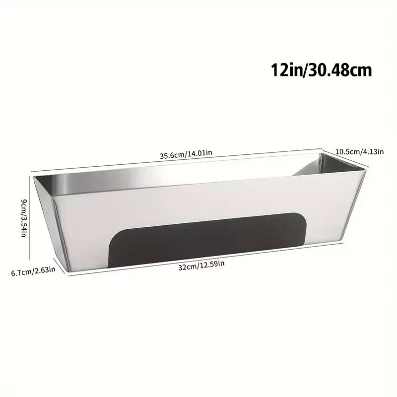Stainless Steel Drywall Mud Pan With Non Slip Grip For Taping And Spreading 5