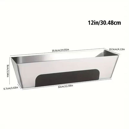 Stainless Steel Drywall Mud Pan With Non Slip Grip For Taping And Spreading 5