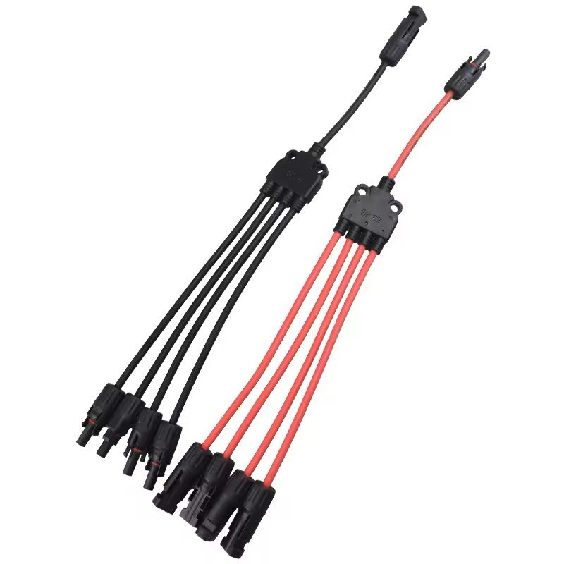 Solar Y Branch Connector Cable 30A For Parallel Wiring PV Panels 7