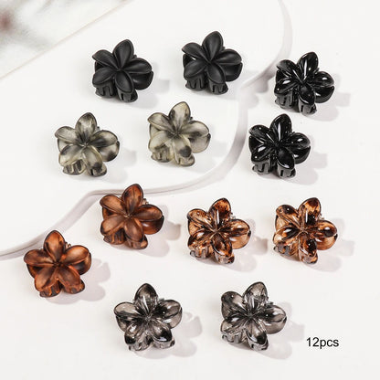 Mini Flower Hair Clips Pack For Women Creaseless NonSlip Claw Clips For Bangs Thin Hair  Styling 2