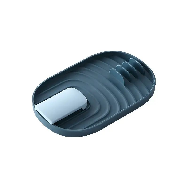 Silicone Nordic Style Pot Lid Shovel Storage Rack Practical Multifunctional Non Slip Kitchen Supply 6