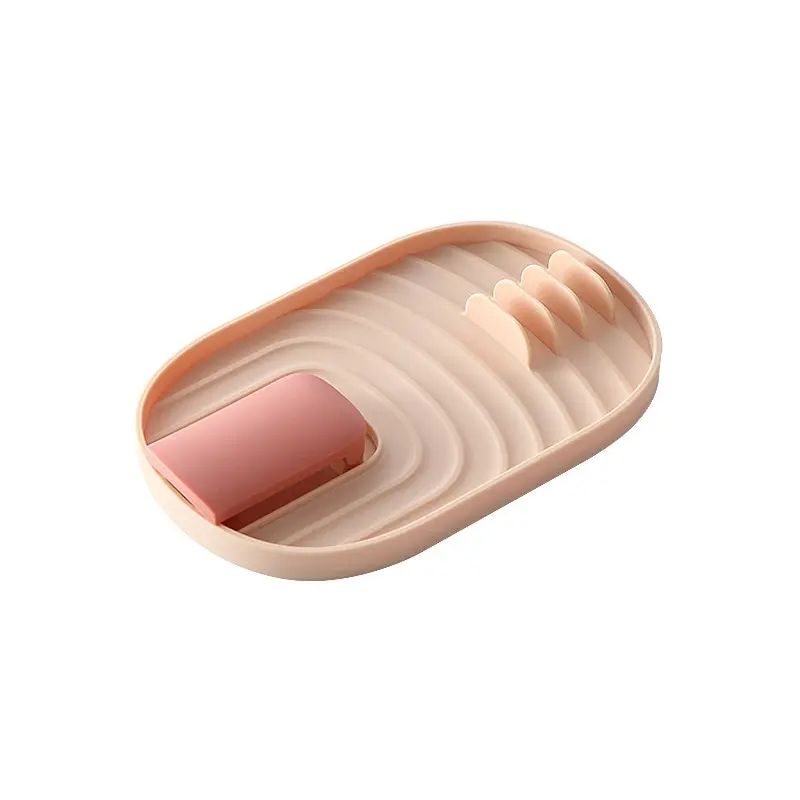 Silicone Nordic Style Pot Lid Shovel Storage Rack Practical Multifunctional Non Slip Kitchen Supply 8