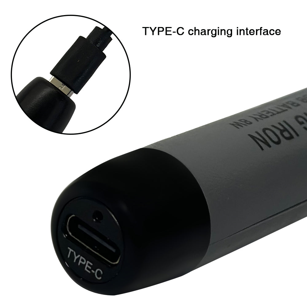 Portable Mini USB Soldering Iron Set Adjustable Temp Type C Interface 4