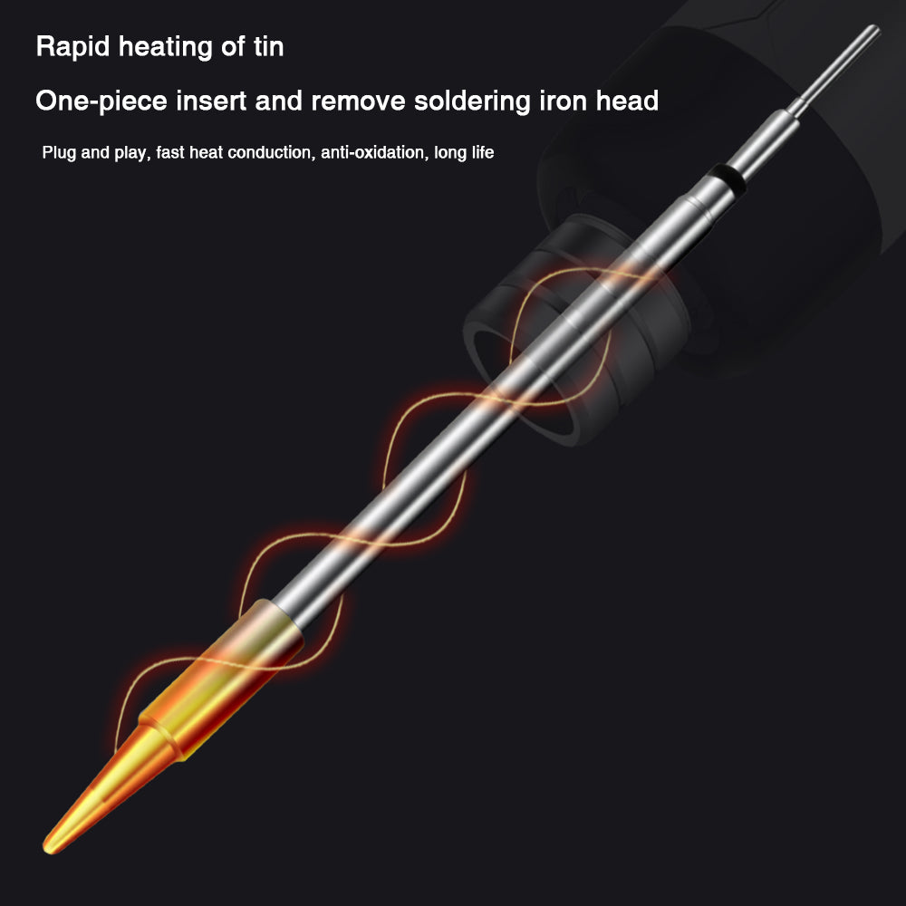 Portable Mini USB Soldering Iron Set Adjustable Temp Type C Interface 5