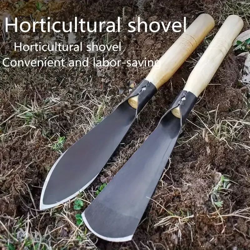 Multifunctional Garden Tool Shovel, Manganese Steel Flat & Pointed for Dig Wild Vegetables, Flowers & Shovel Soil