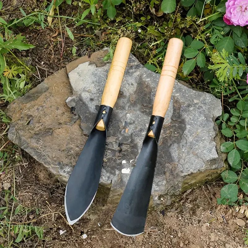 1 Multifunctional Garden Tool Shovel Manganese Steel Flat  Pointed For Dig Wild Vegetables Flowers  1