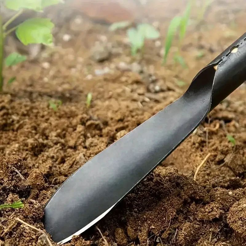 1 Multifunctional Garden Tool Shovel Manganese Steel Flat  Pointed For Dig Wild Vegetables Flowers  2