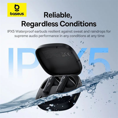 Baseus Bluetooth Earbuds Powerful Big Bass Waterproof Intelligent ENC 3