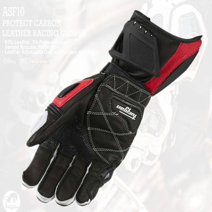 Motorcycle Gloves Windproof Leather Motocross Mittens With Security Protection Touch Screen For Men 1