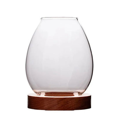 Transparent Round Glass Candlestick Retro Home Windproof Candle Holders Elegant Table Decor Ornamen 6
