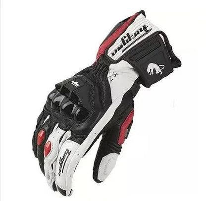Motorcycle Gloves Windproof Leather Motocross Mittens With Security Protection Touch Screen For Men 4