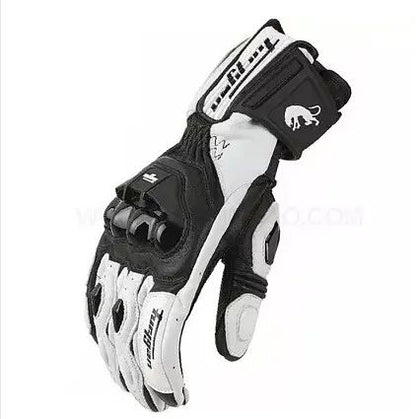 Motorcycle Gloves Windproof Leather Motocross Mittens With Security Protection Touch Screen For Men 5