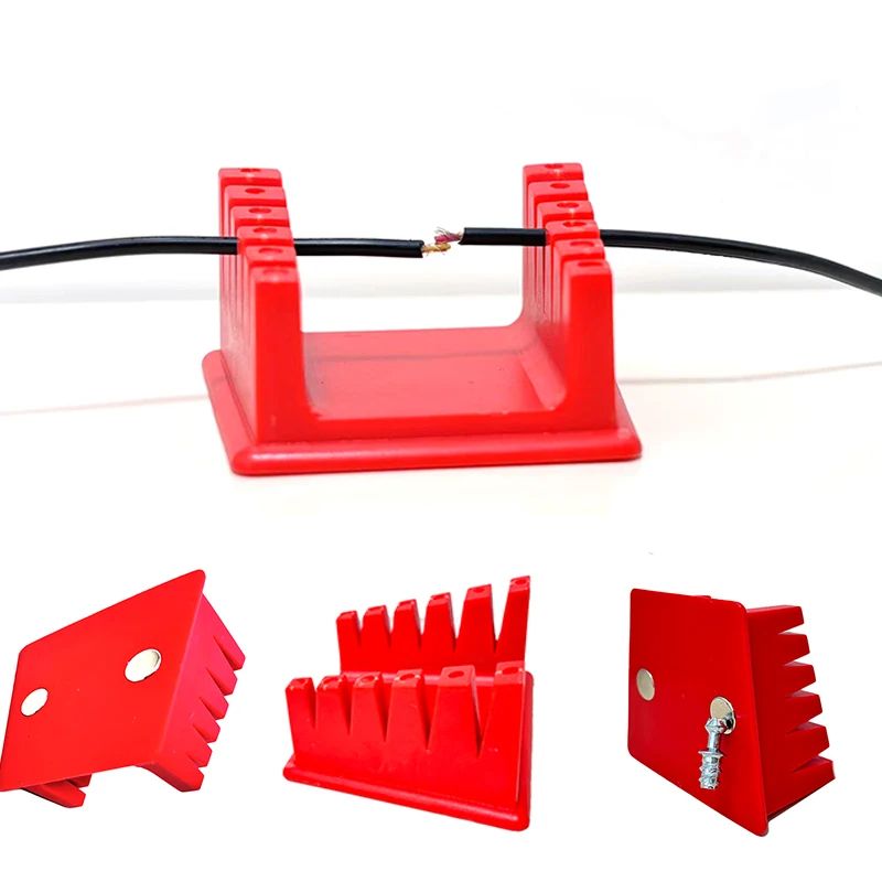 ABS Welding Wire Fixture Soldering Wire Holder Cable Clamp Holder for Wires with Gear Adjustable Bench Mount