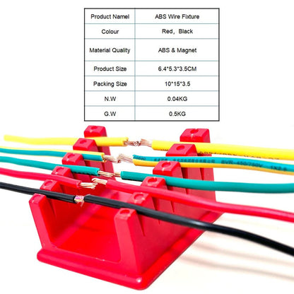 ABS Welding Wire Fixture Soldering Wire Holder Cable Clamp Holder For Wires With Gear Adjustable Be 4
