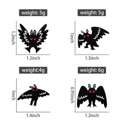 Punk Witch Skull Ghost Enamel Pin Brooch Set Cartoon Frog Black Bird Lapel Badge For Clothes Bags J 5