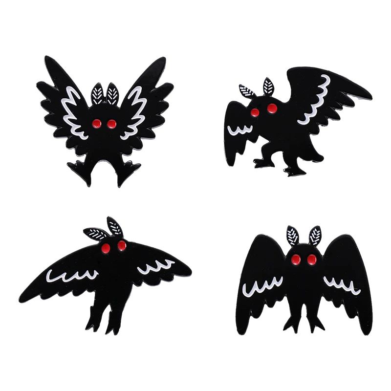 Punk Witch Skull Ghost Enamel Pin Brooch Set Cartoon Frog Black Bird Lapel Badge For Clothes Bags J 9