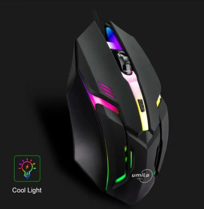 Latest High Quality Ergonomic Design Gaming Mouse, USB Backlit for Desktop, Laptop