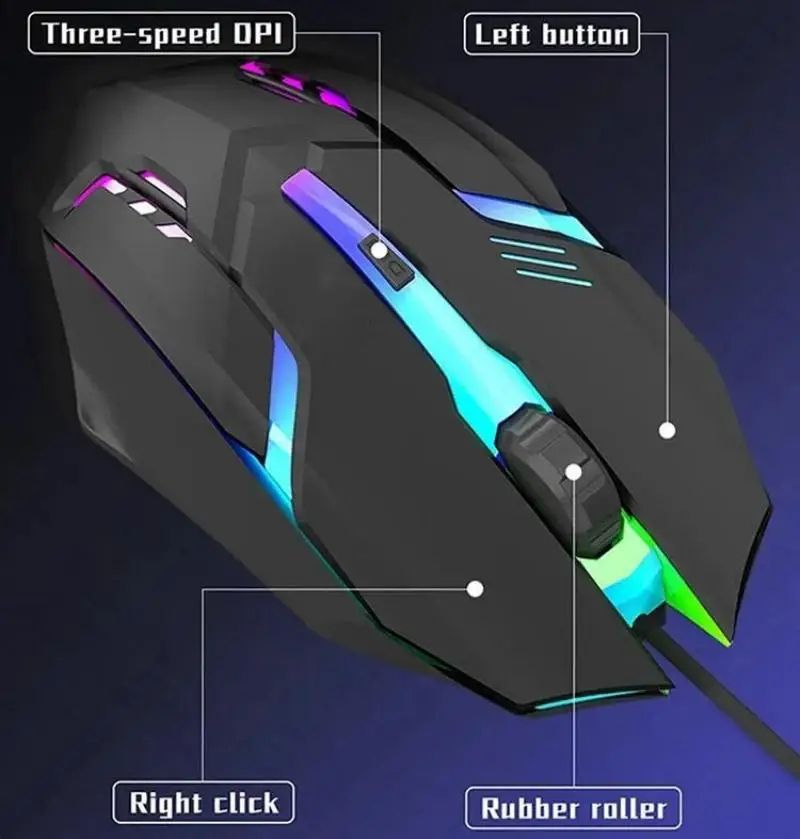 Latest High Quality Ergonomic Design Gaming Mouse USB Backlit For Desktop Laptop 1