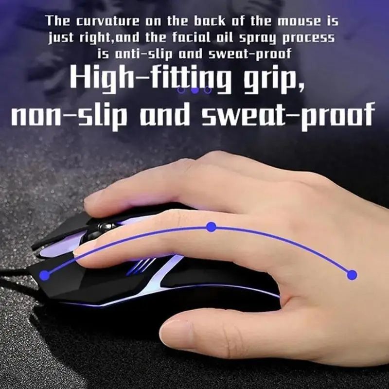 Latest High Quality Ergonomic Design Gaming Mouse USB Backlit For Desktop Laptop 2